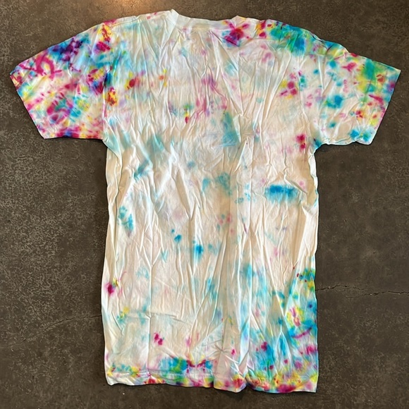 Women’s Hand Tie-Dyed “We Can Do It” Slogan & Graphic T-Shirt - Picture 8 of 8